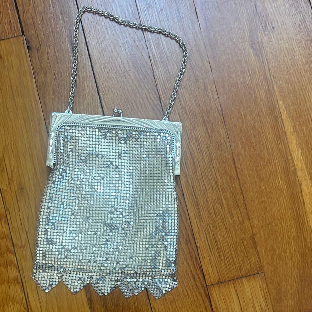 Silver Mesh Evening Bag